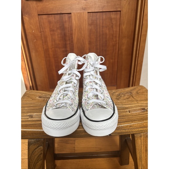 Woman's Converse Floral Chuck Taylor All Star EVA Lift Platform Size 5.5 - Picture 3 of 12